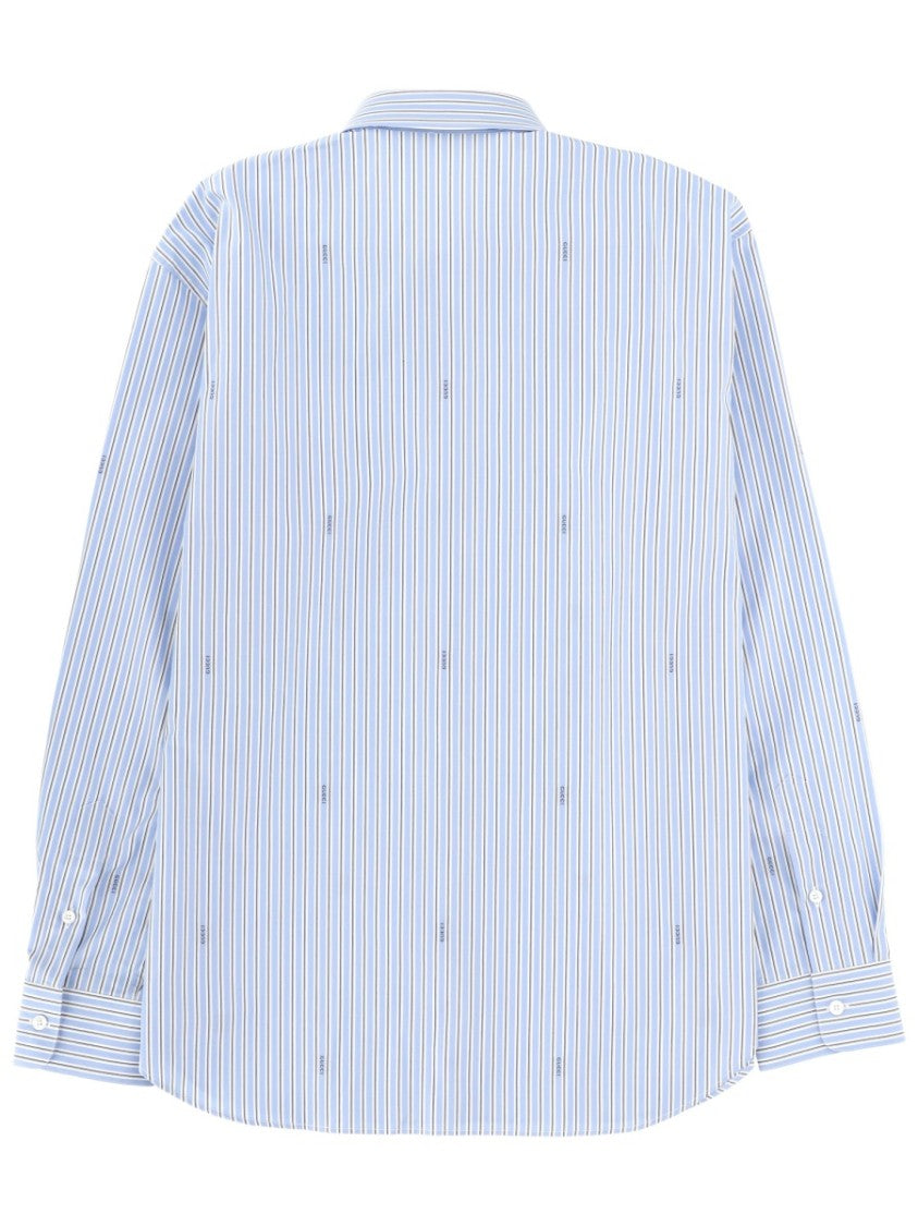 Gucci Vertical Striped Cotton Casual Shirt