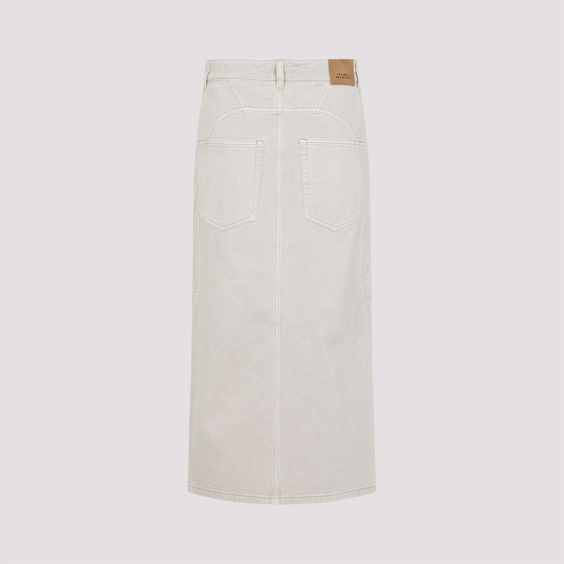 Isabel Marant Britt Ecru Cotton Midi Skirt