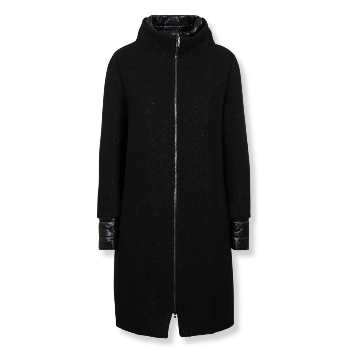Herno Structured Coat With Nylon Detailing
