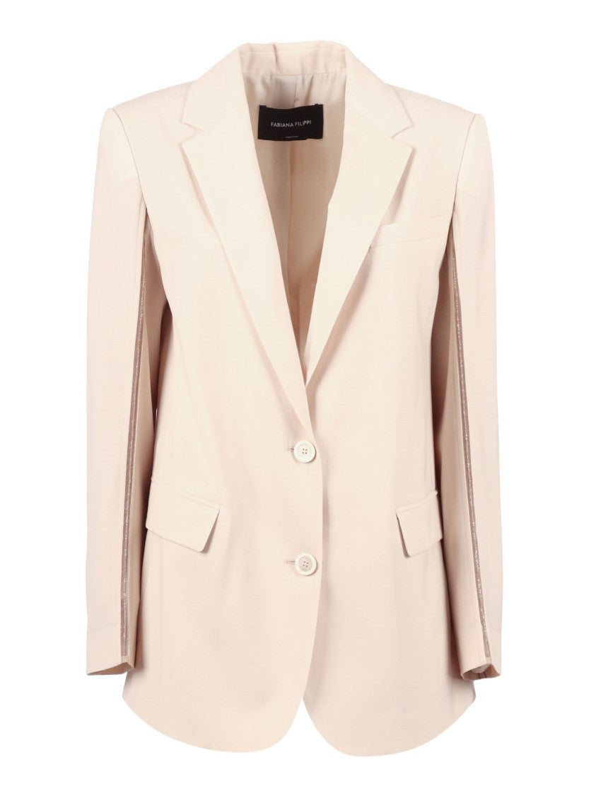 Fabiana Filippi Nude Oversized Drawstring Jacket