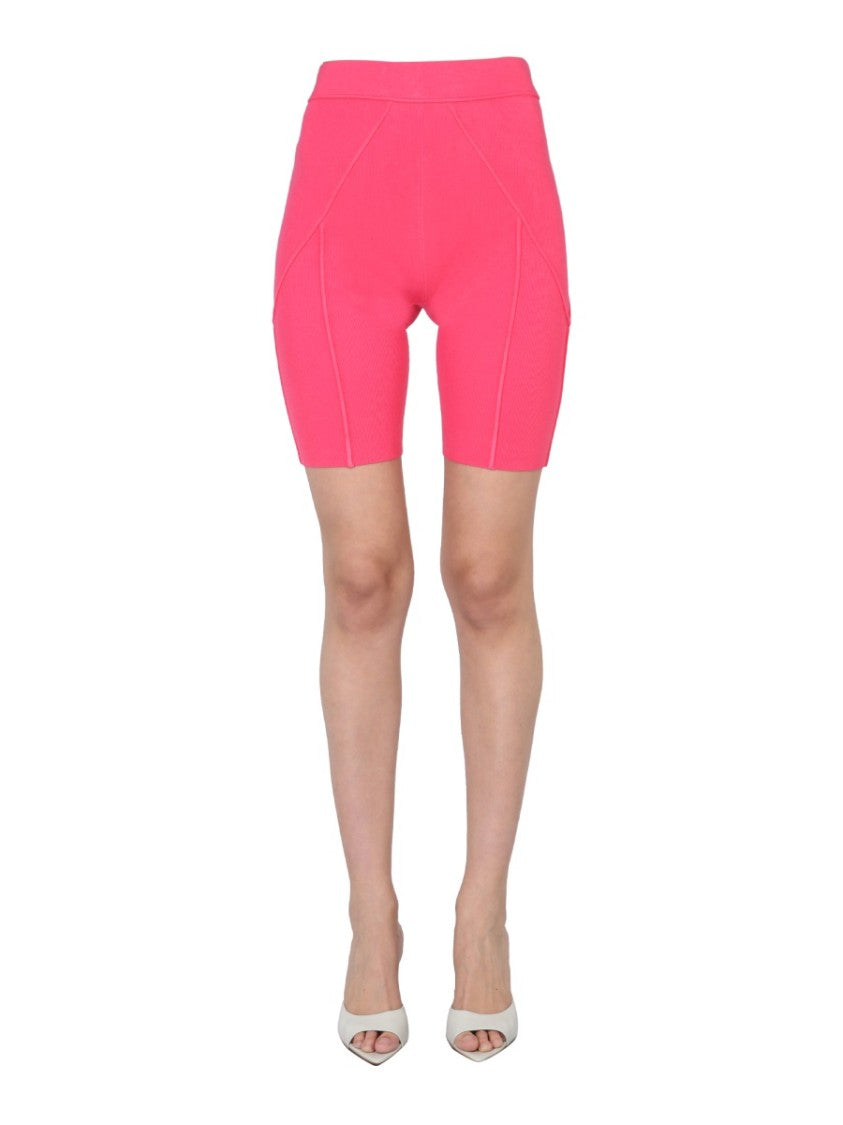 Helmut Lang High-Waisted Cyclist Bermuda Shorts