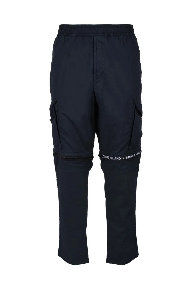 Stone Island Cotton Stretch Cargo Pants - Navy Blue