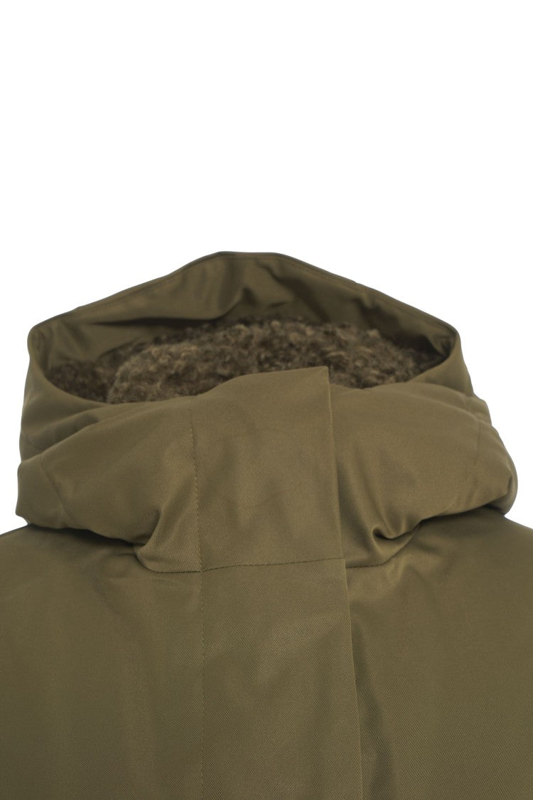 Save The Duck Long Silhouette 'Joel' Parka With Integrated Hood And Adjustable Waist