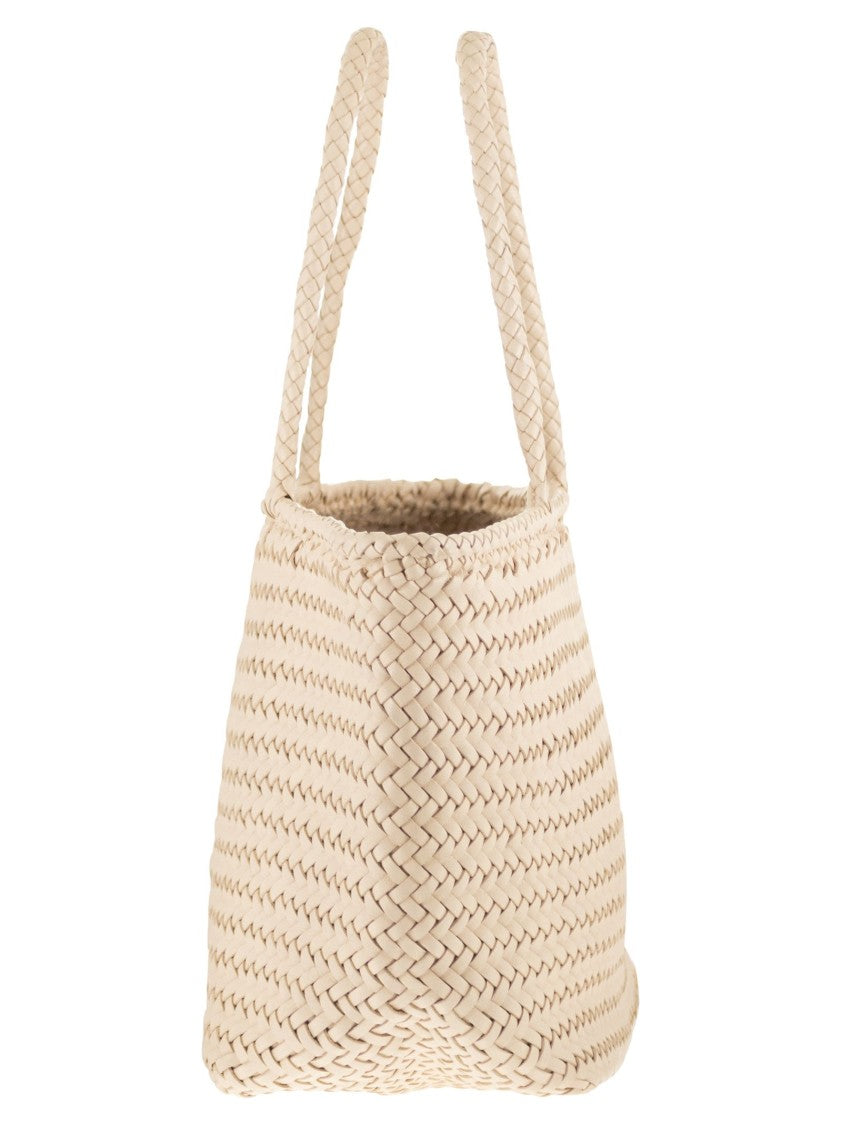 Dragon Grace Basket Small - Woven Leather Bag