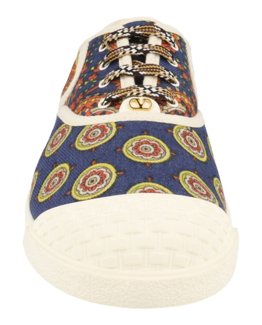 Valentino Paisley Print Bay By Bay Low-Top Sneakers