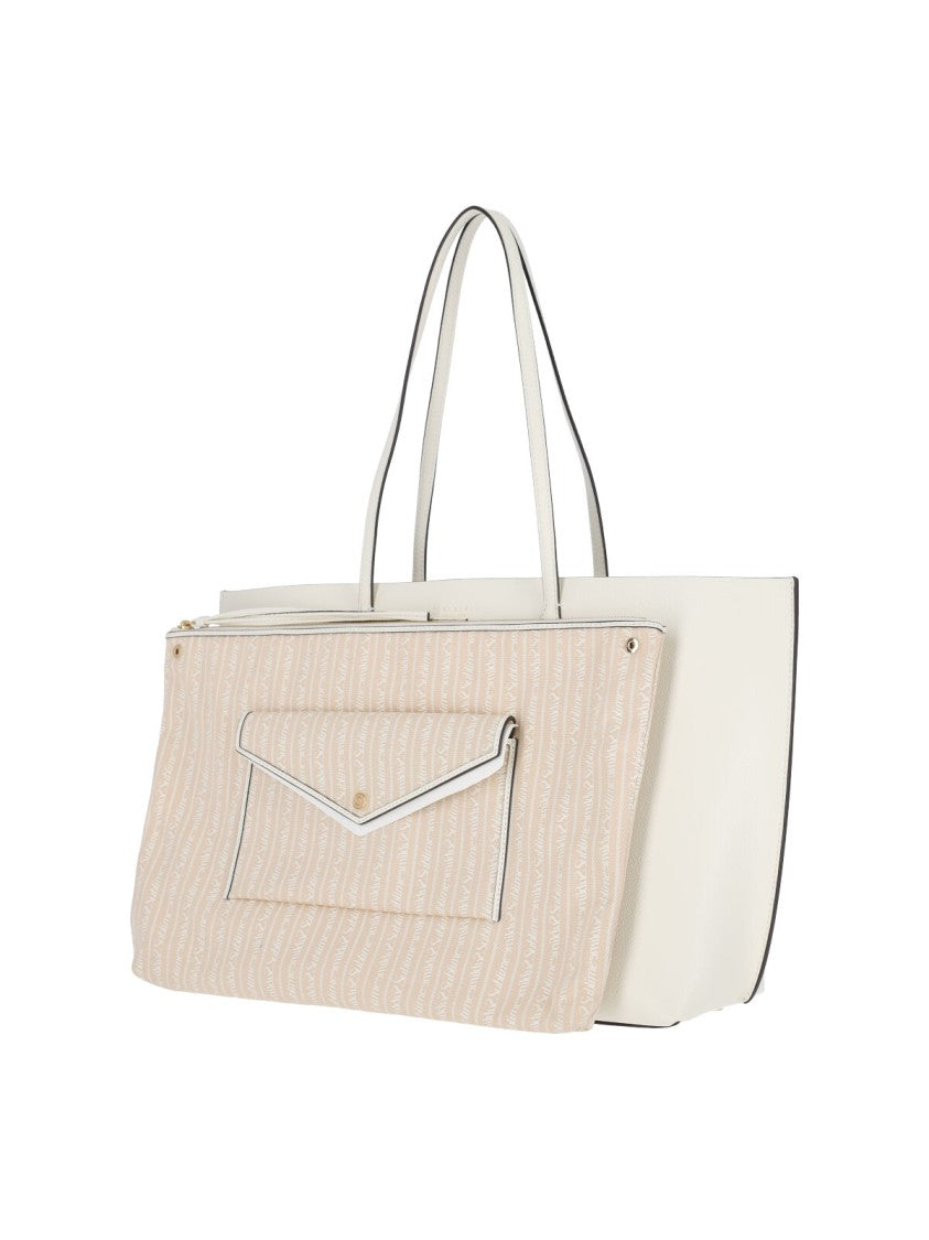 Tory Burch White Perry Calf Leather Tote