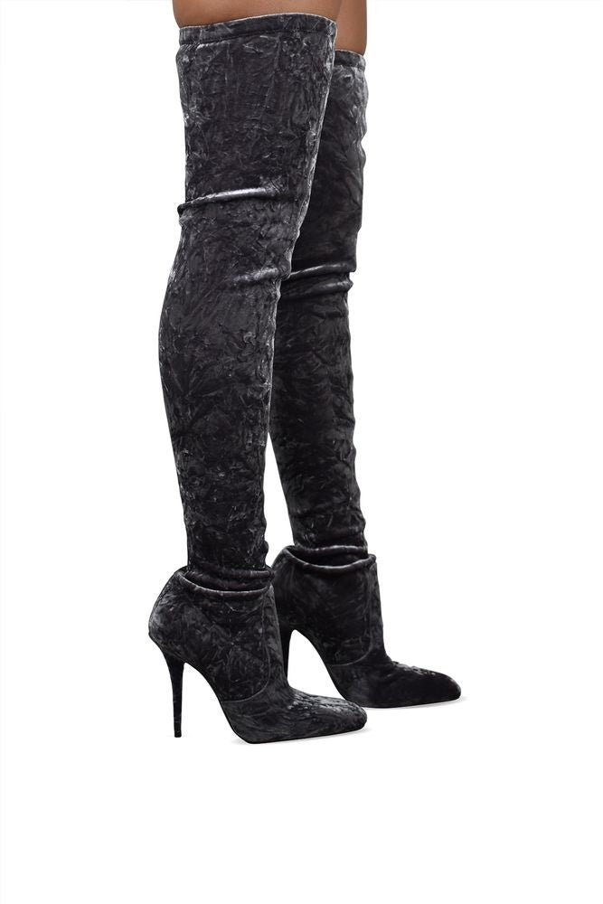 Saint Laurent Talia Thigh-High Boots
