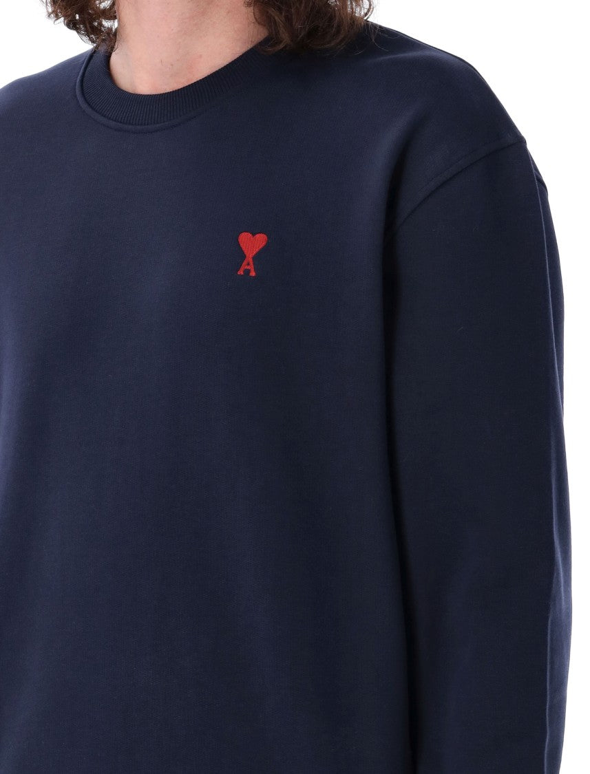 Ami Paris Red Adc Crewneck Sweatshirt