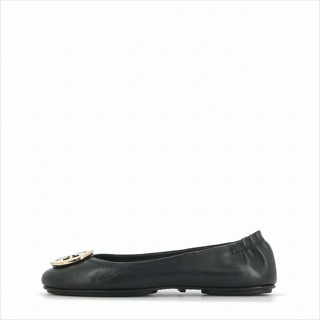 Tory Burch Black Lamb Leather Ballet Flats