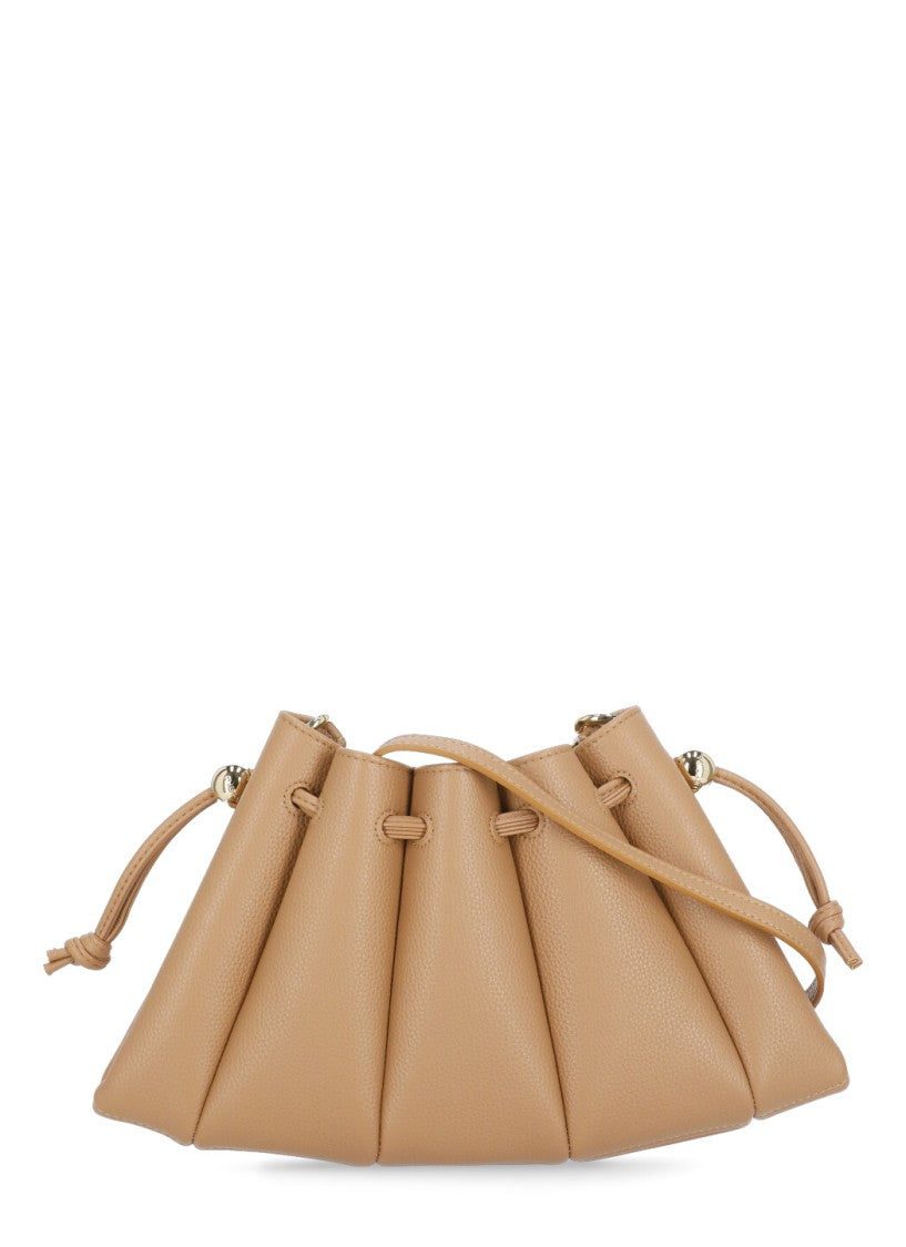 Themoirè Brown Vegan Leather Dafne Bottalato Shoulder Bag