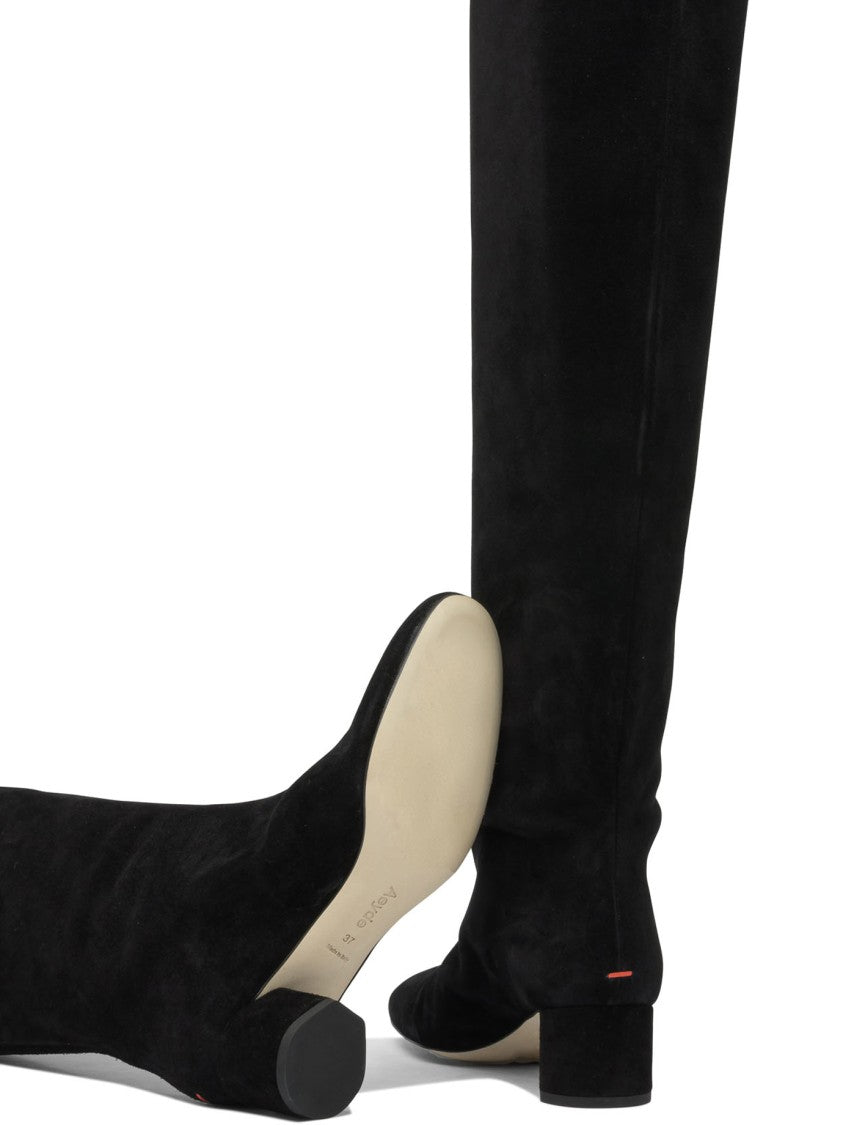 Aeydē Knee-High Boots With Pointed Toe