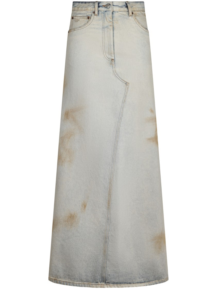 Mm6 By Maison Margiela High-Waisted Maxi Skirt