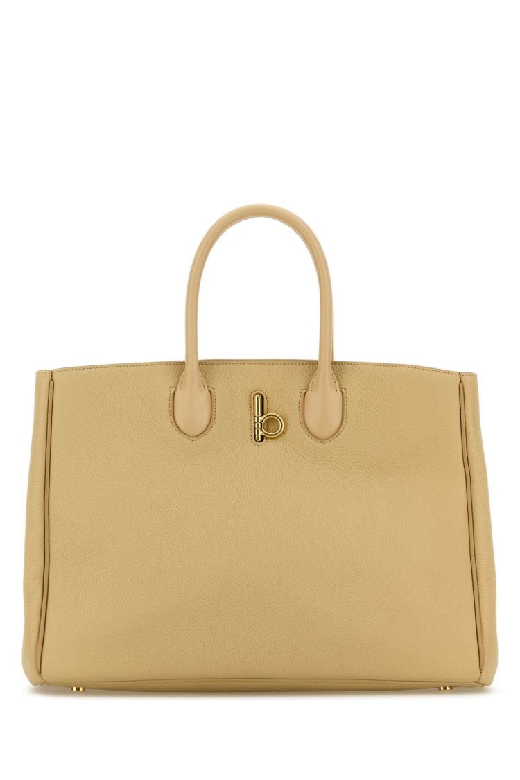 Burberry Beige Leather Medium Rocking Horse Handbag