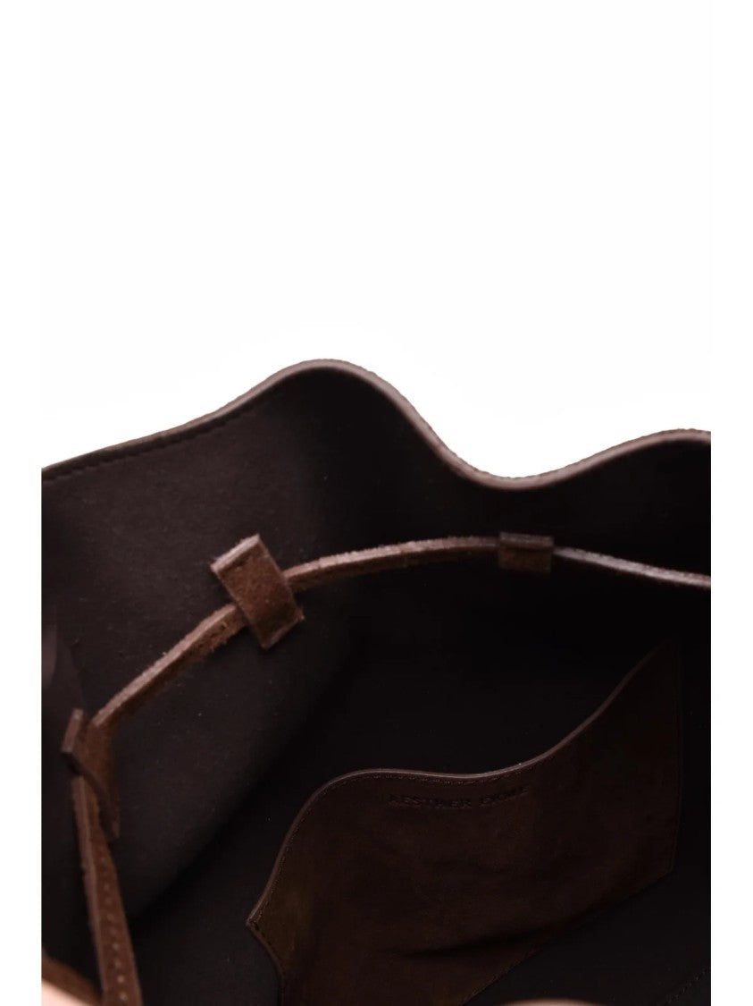 Aesther Ekme Brown Marin Supper Large Leather Shoulder Bag