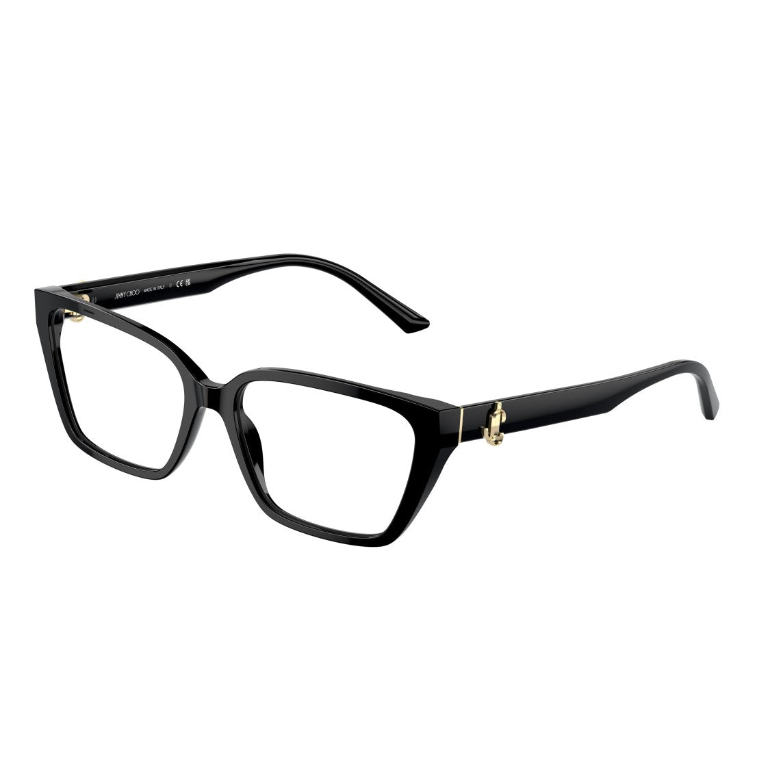 Jimmy Choo 0Jc3008 Rectangular Black Acetate Sunglasses