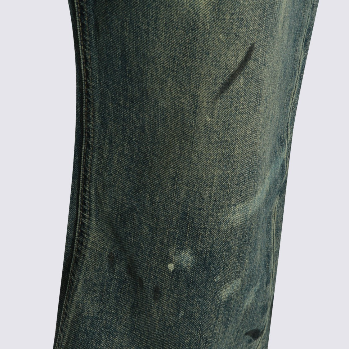 Found Distressed Vintage Jeans With Classic Five-Pocket Design