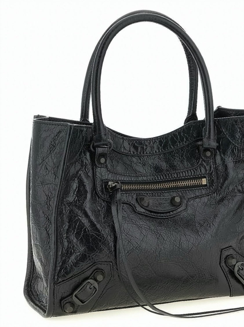 Balenciaga Elongated Shoulder Bag In Textured Lambskin