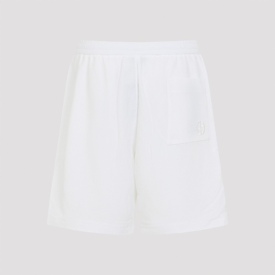 Giorgio Armani Bermuda Shorts With Elastic Waistband And Embroidered Detail