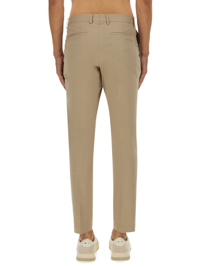 Boss Camel Tailored Beige Slim Fit Pants