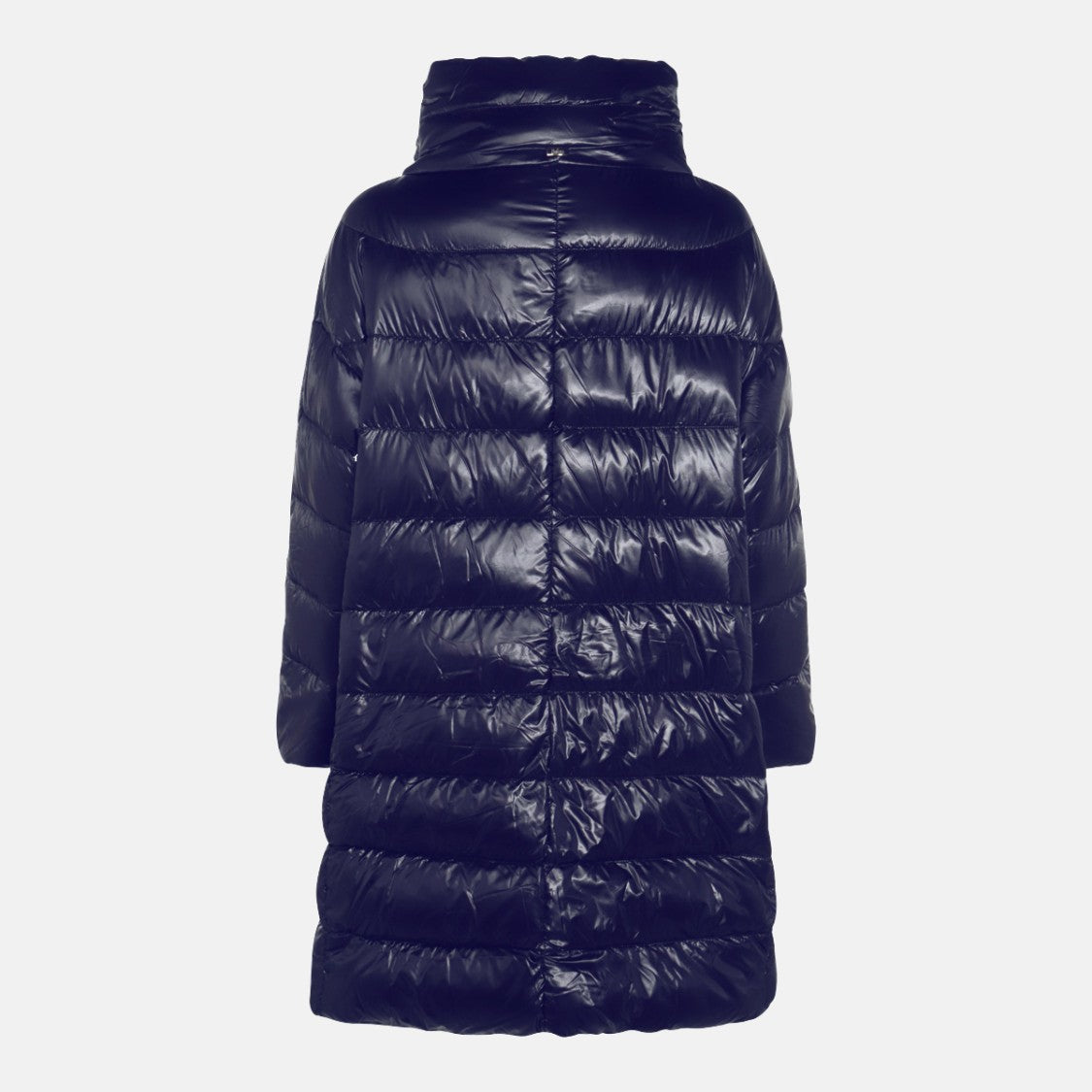 Herno Quilted Puffer Coat With Structured Collar And Glossy Finish