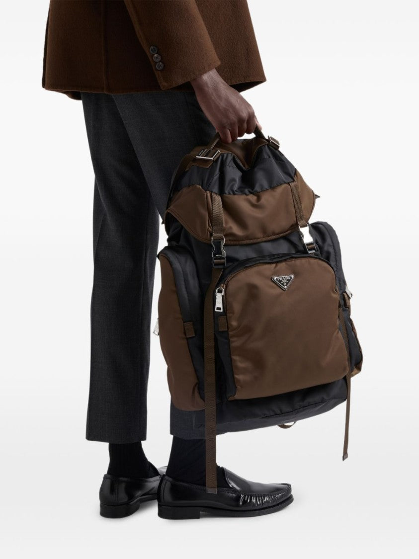 Prada Black Spacious Re-Nylon Harness Backpack