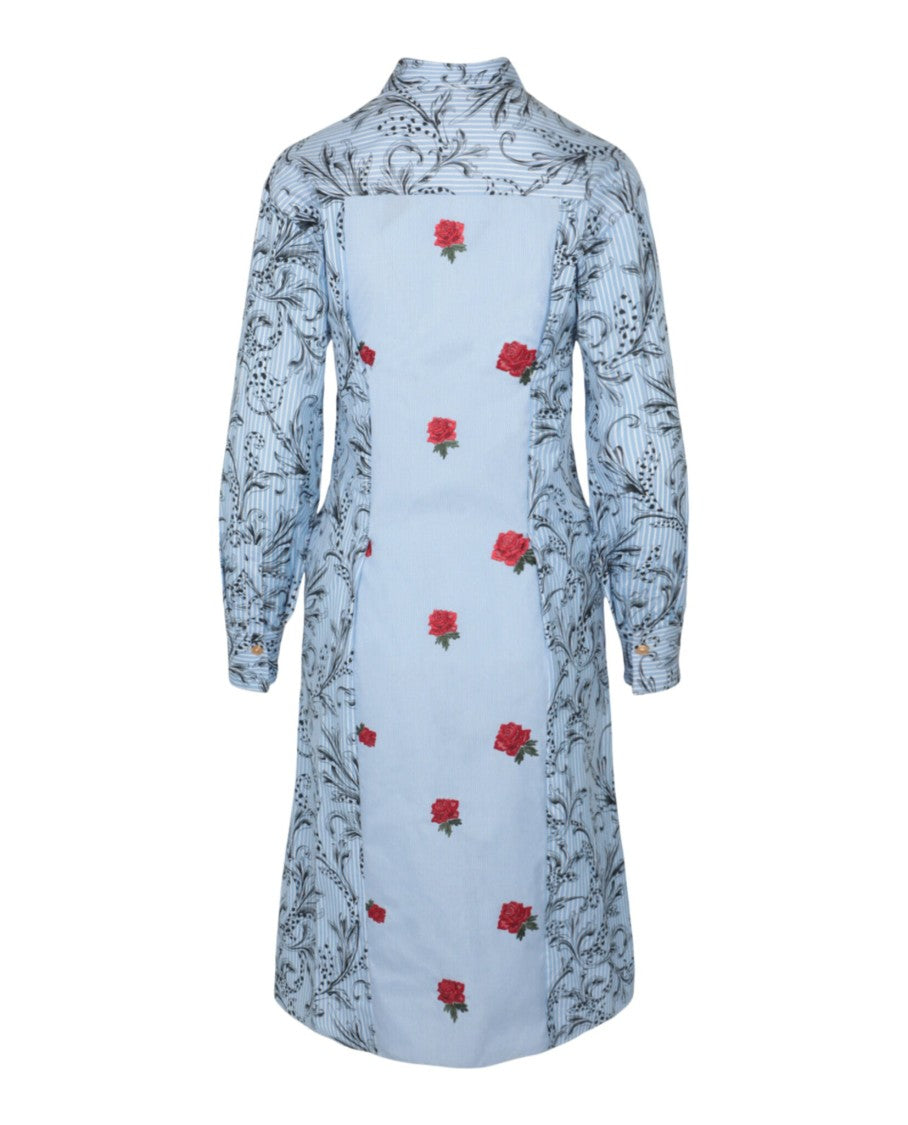 Versace Long Sleeve Collared Dress