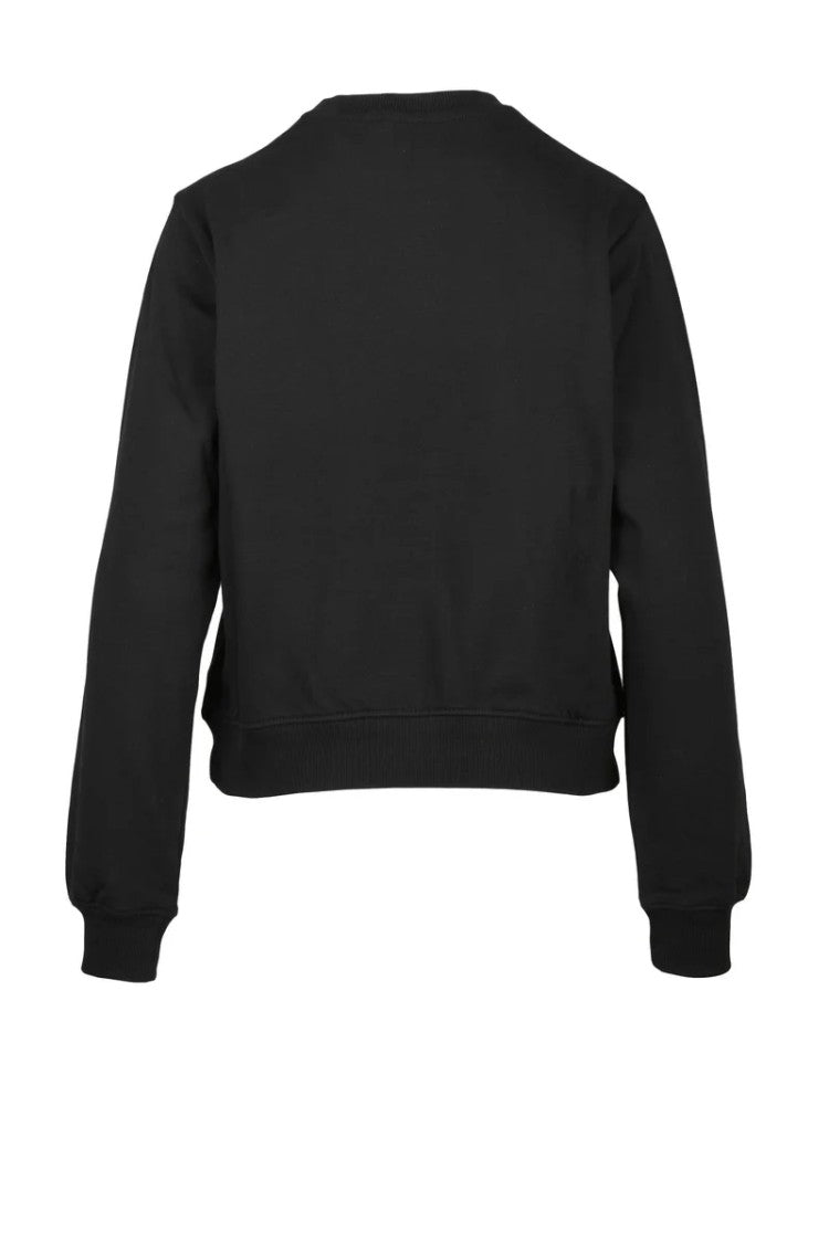 Diesel Black Cotton Women's Cropped Sweatshirt