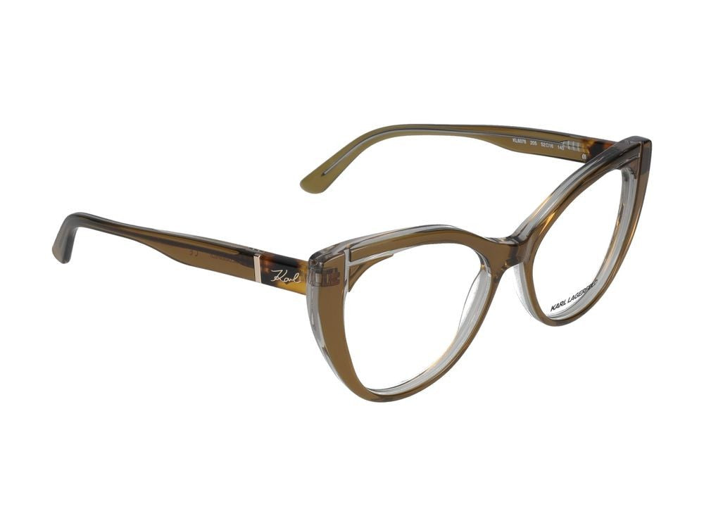 Karl Lagerfeld Eyeglasses Kl6078 205 Brown/Crystal 52/16/140
