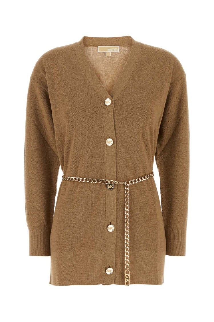 Michael Michael Kors Camel Wool Cardigan