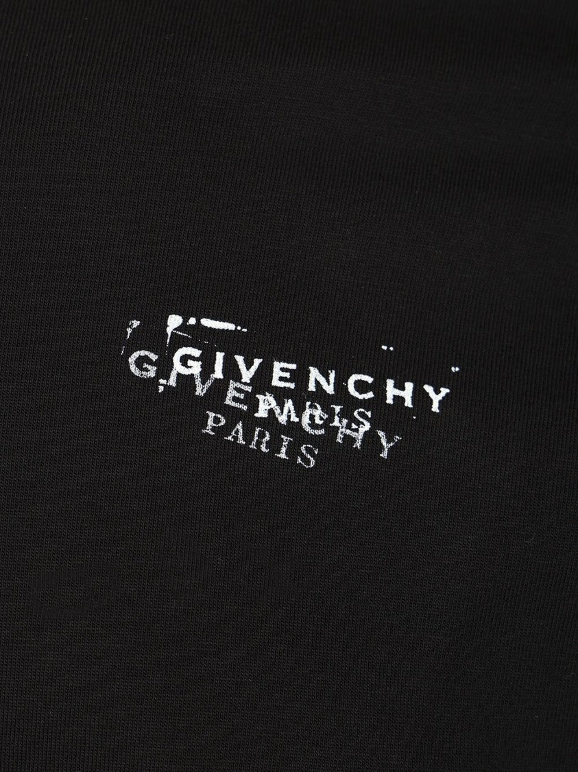 Givenchy Long-Sleeve Cotton Shirt With Classic Crew Neck And Subtle Logo