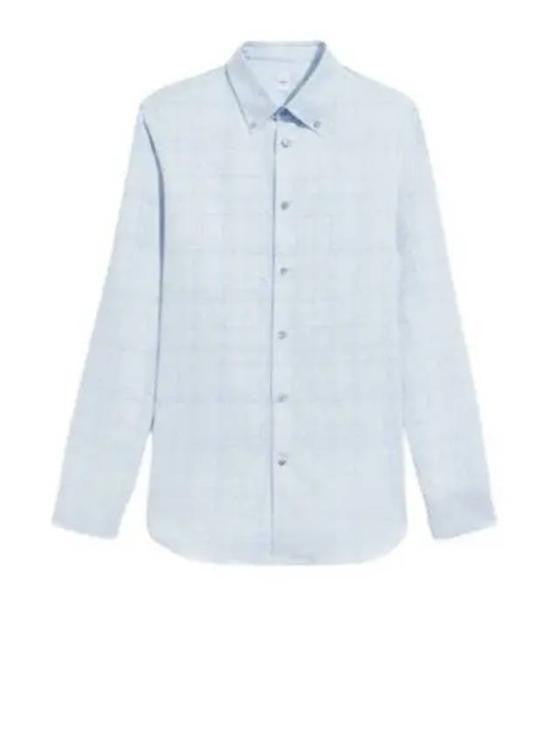 Berluti Long-Sleeve Checkered Shirt With Classic Collar And Tailored Fit