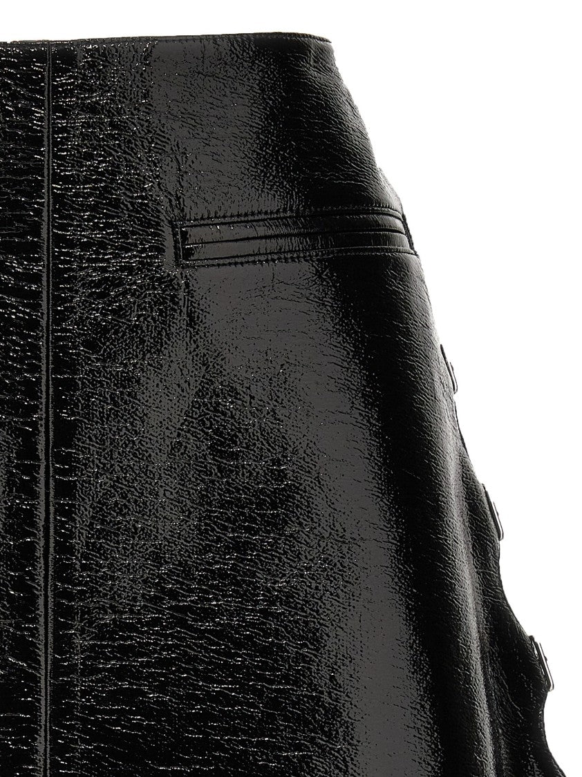 Courrèges Vinyl Mini Skirt With Flared Silhouette