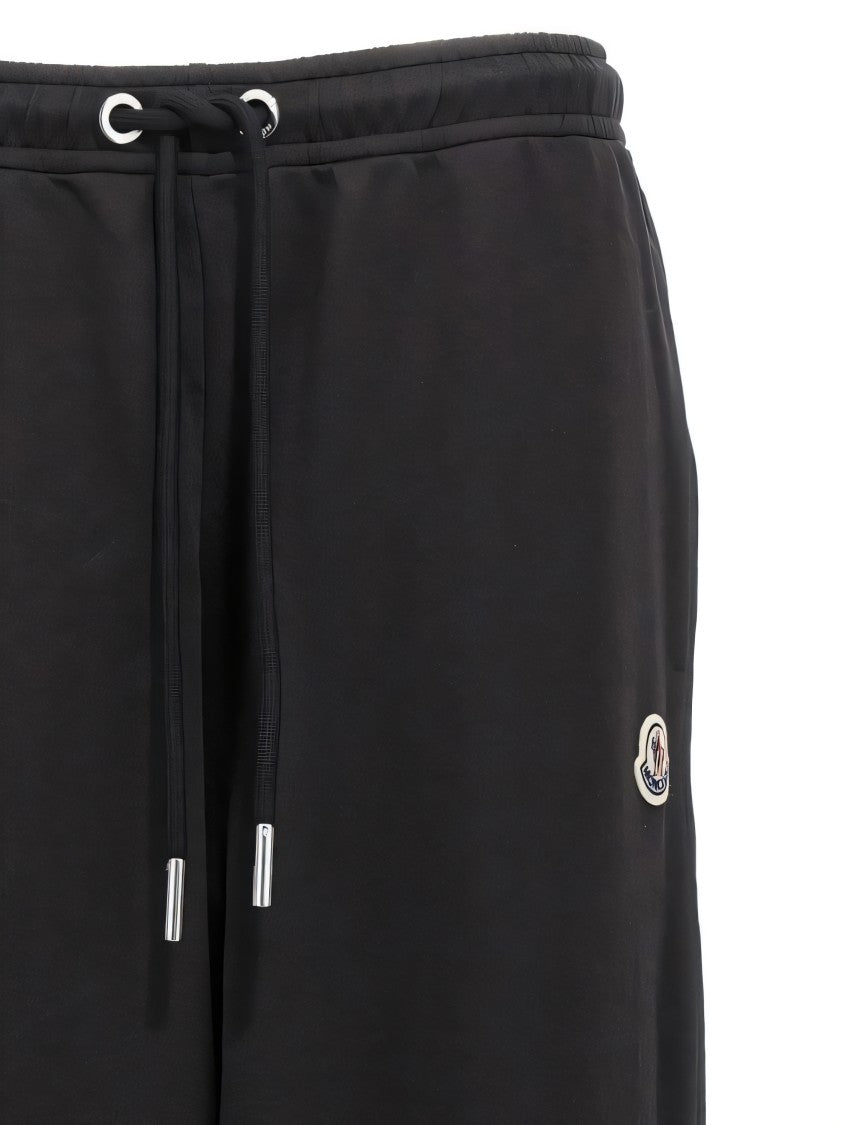 Moncler Black Jogger Pants With Elastic Waistband