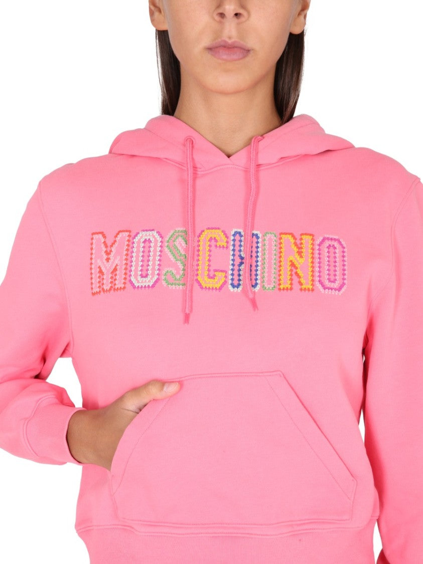 Moschino Logo Crochet Sweatshirt