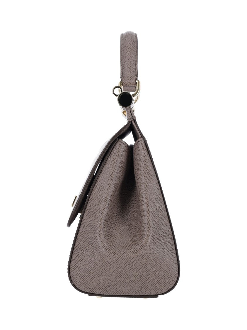 Dolce & Gabbana Trapezoidal Handbag With Textured Surface