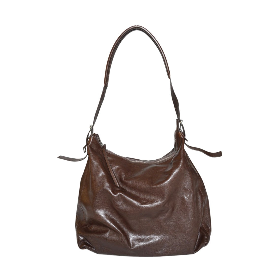 Lemaire Soft Leather Shoulder Bag With Adjustable Strap And Minimalist Design