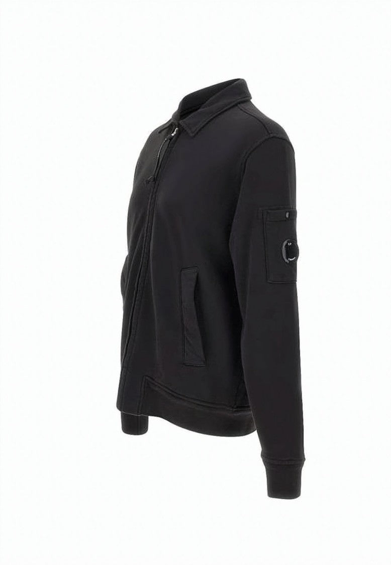C.P. Company Black Jacket With Front Zipper