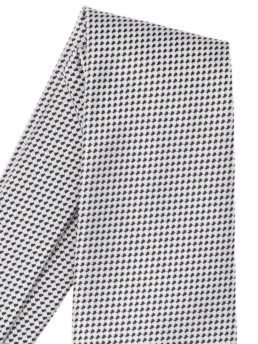 Tom Ford Jacquard Tie In Mulberry Silk