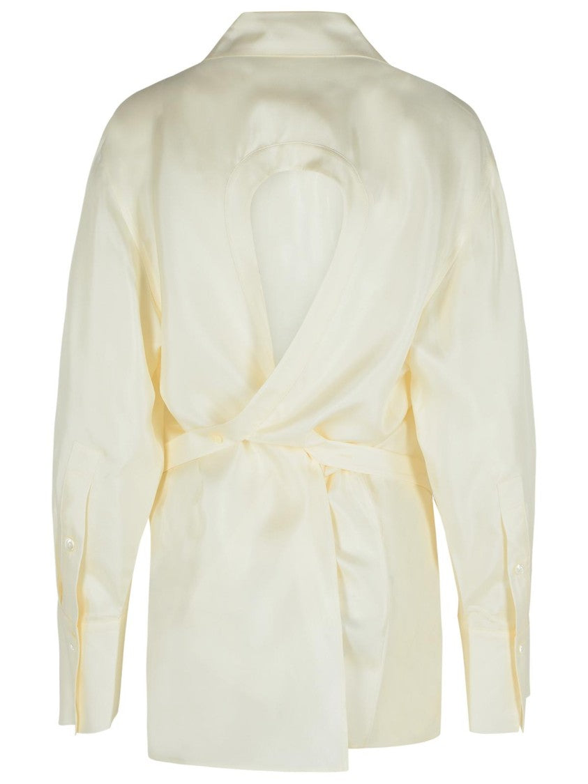 Róhe Cream Silk Shirt