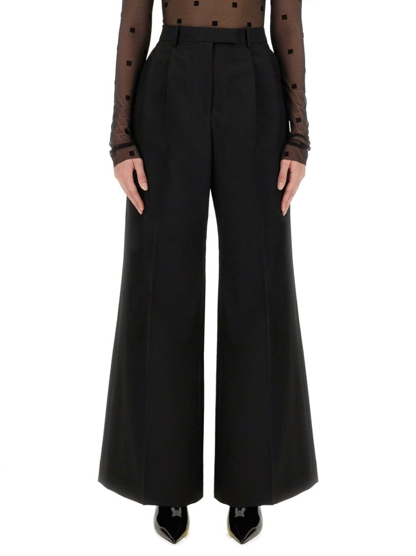 Givenchy Tailored Black Pantsuit With Wide-Leg Trousers