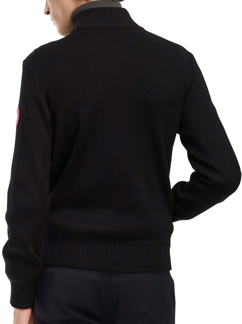 Canada Goose Hybrid Knit Jacket With Quilted Front