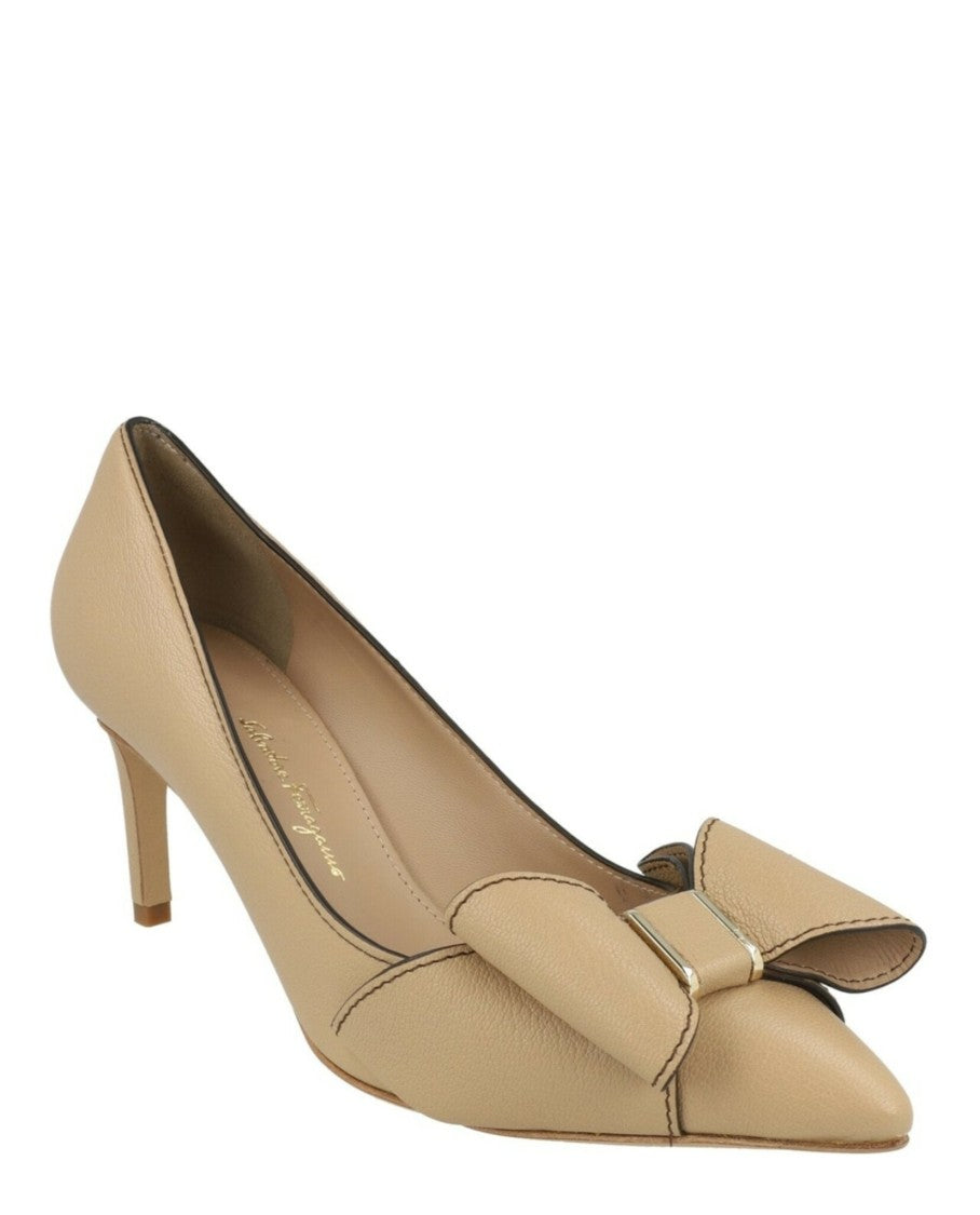 Ferragamo Zoey 70 Leather Pumps