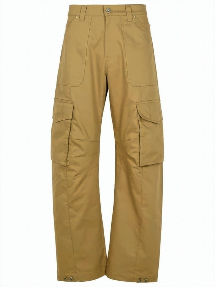 Golden Goose Relaxed Fit Brown Straight Pants