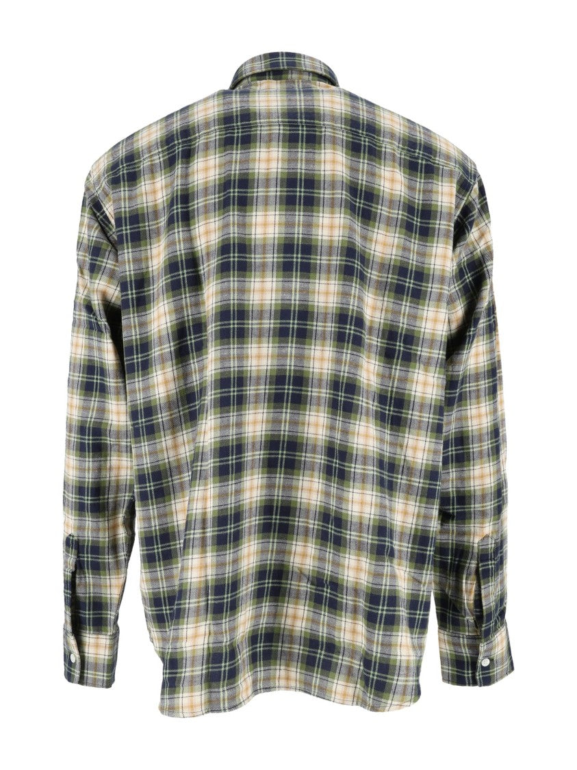 Aspesi Fred Long-Sleeve Plaid Cotton Shirt