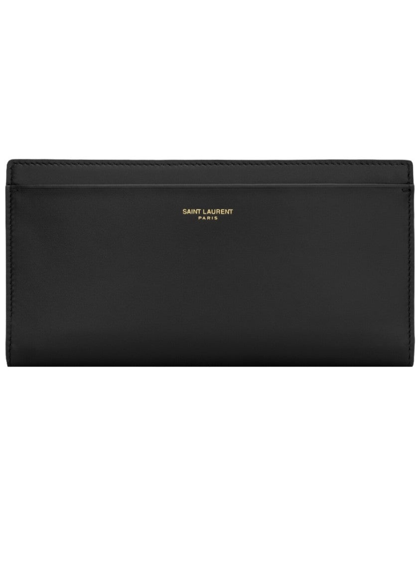 Saint Laurent Smooth Calf Leather Zip-Around Wallet