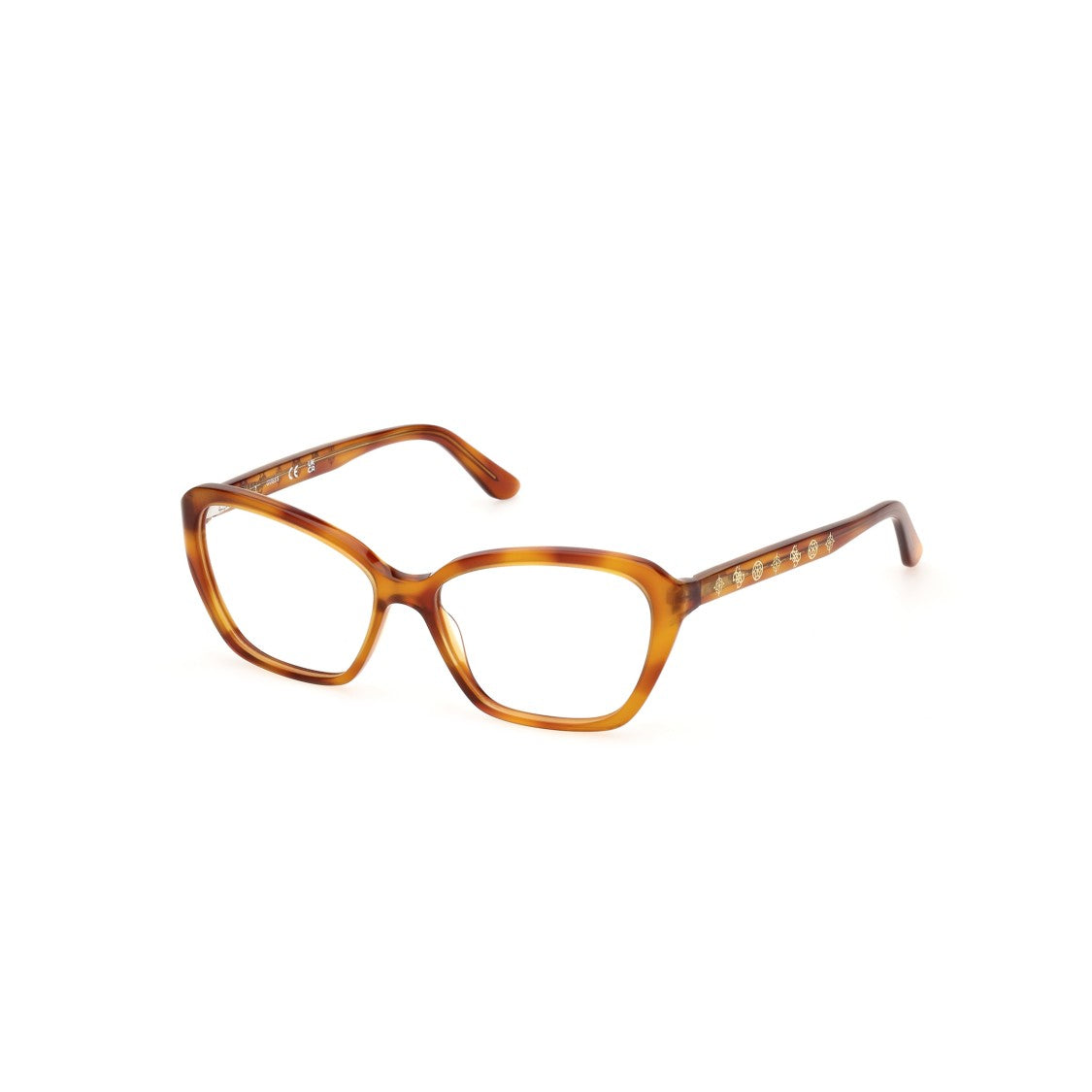 Guess Gu50115 52053 Classic Rectangular Tortoiseshell Frame Eyeglasses