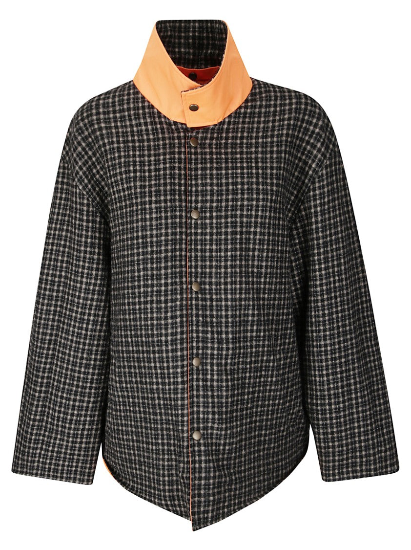 Maison Margiela Reversible Cropped Jacket With Oversized Fit