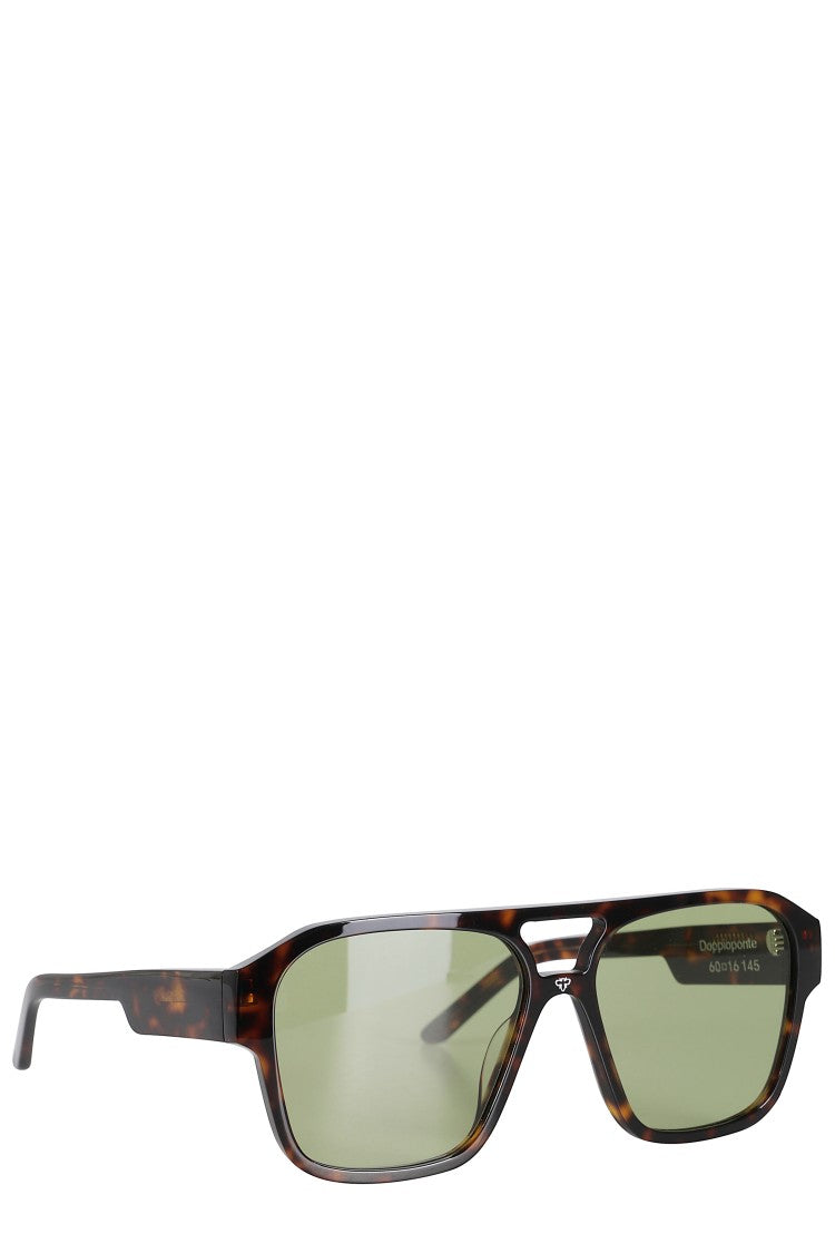 Face.Hide Havana Double Bridge Glasses - Havana Temple