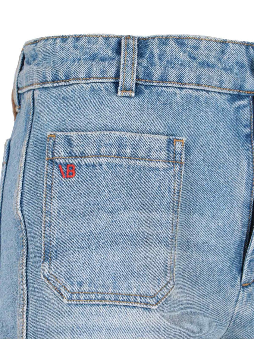 Victoria Beckham Celine Bootcut Jeans – Light Blue