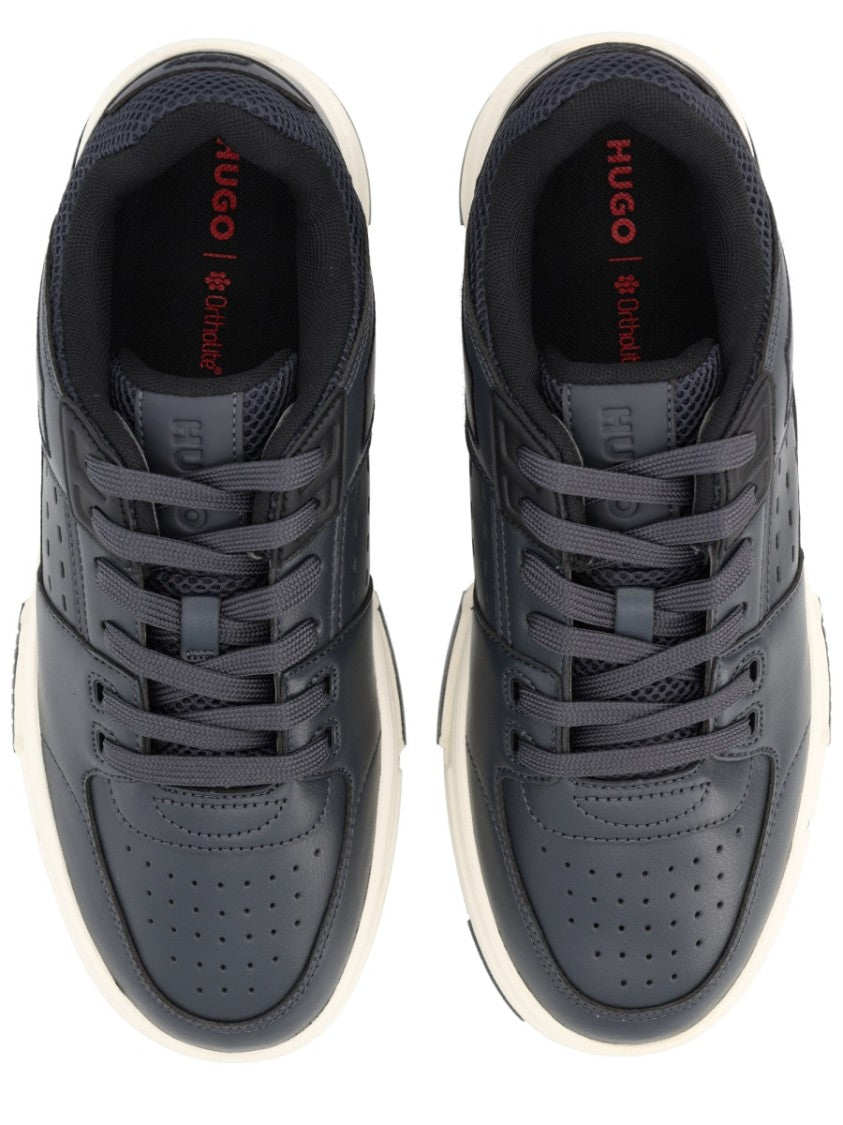 Hugo Sneaker With Breathable Mesh Paneling